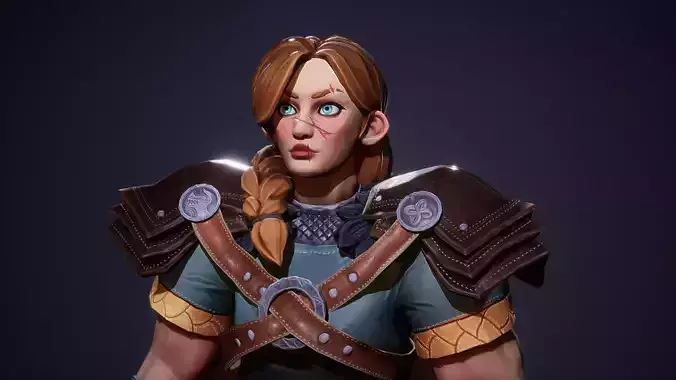 Sylized Viking Sheildmaiden