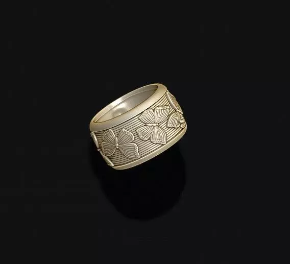 Butterfly ring 3D print model