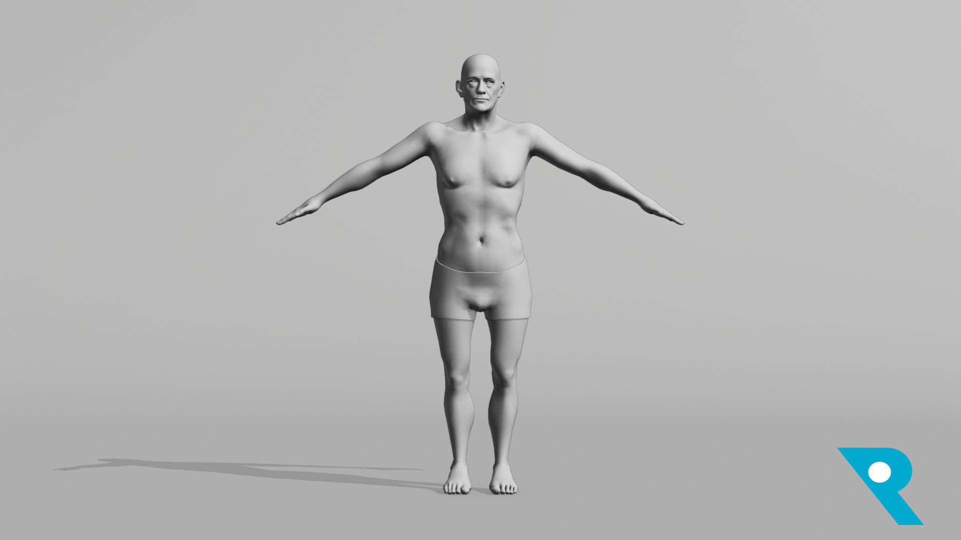 Realistic Male Character - Grandpa Mojo 3D model_8