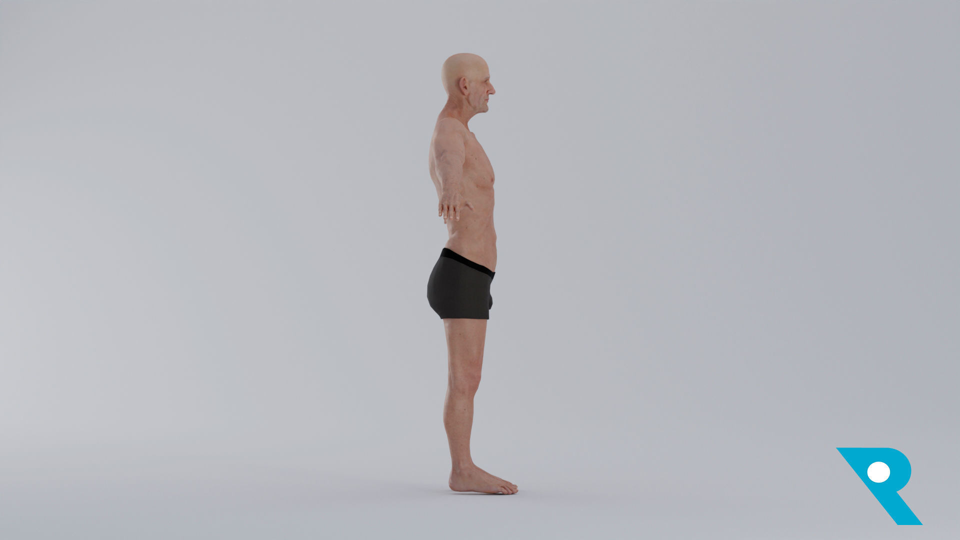 Realistic Male Character - Grandpa Mojo 3D model_6