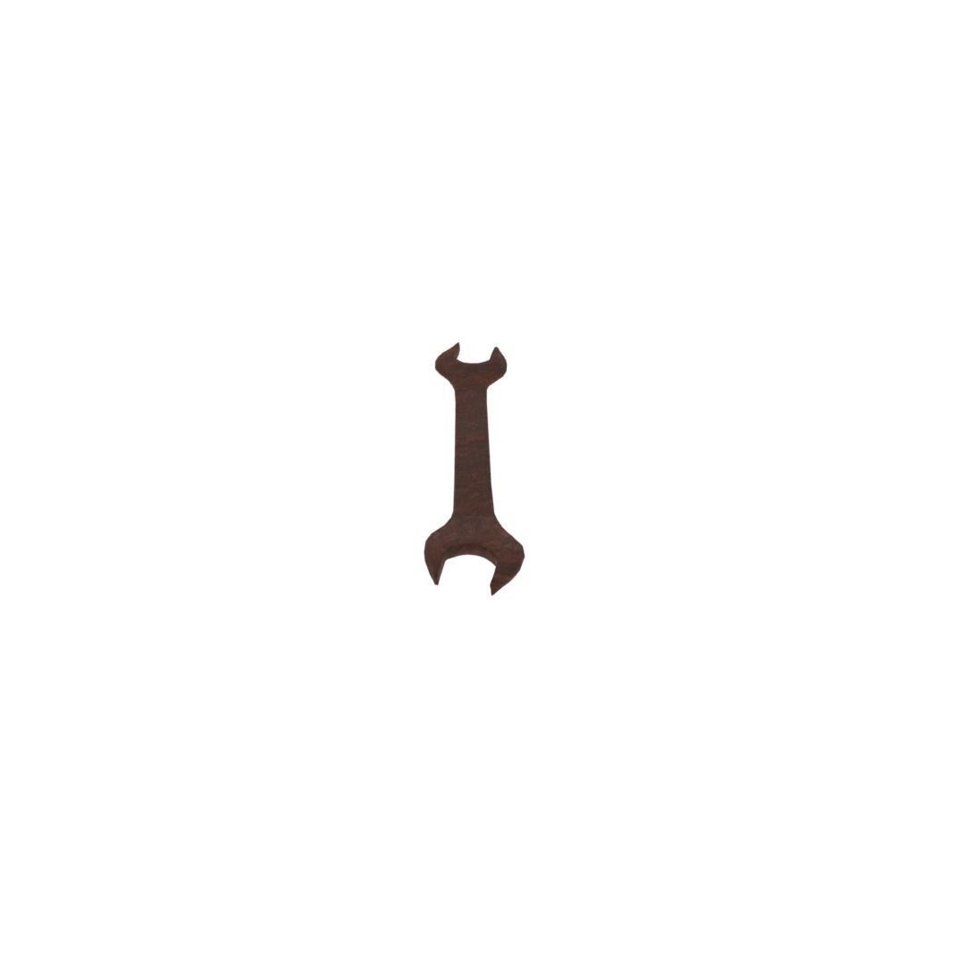 Wrench rusted Free low-poly 3D model_4