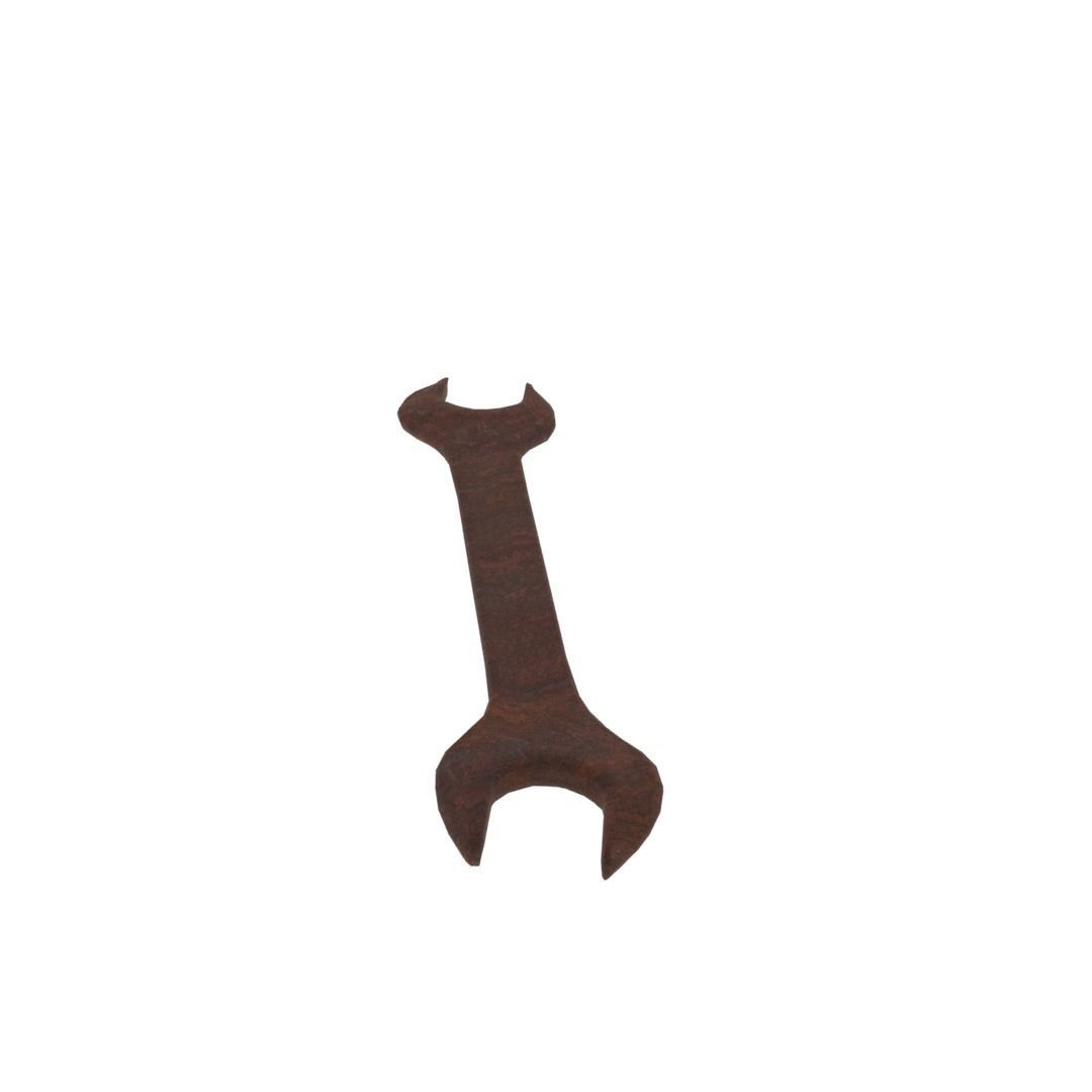 Wrench rusted Free low-poly 3D model_7