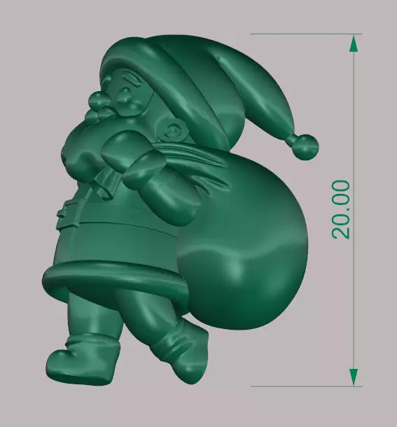 Santa 01 3D print model_3