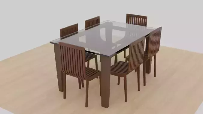 Dinner table set