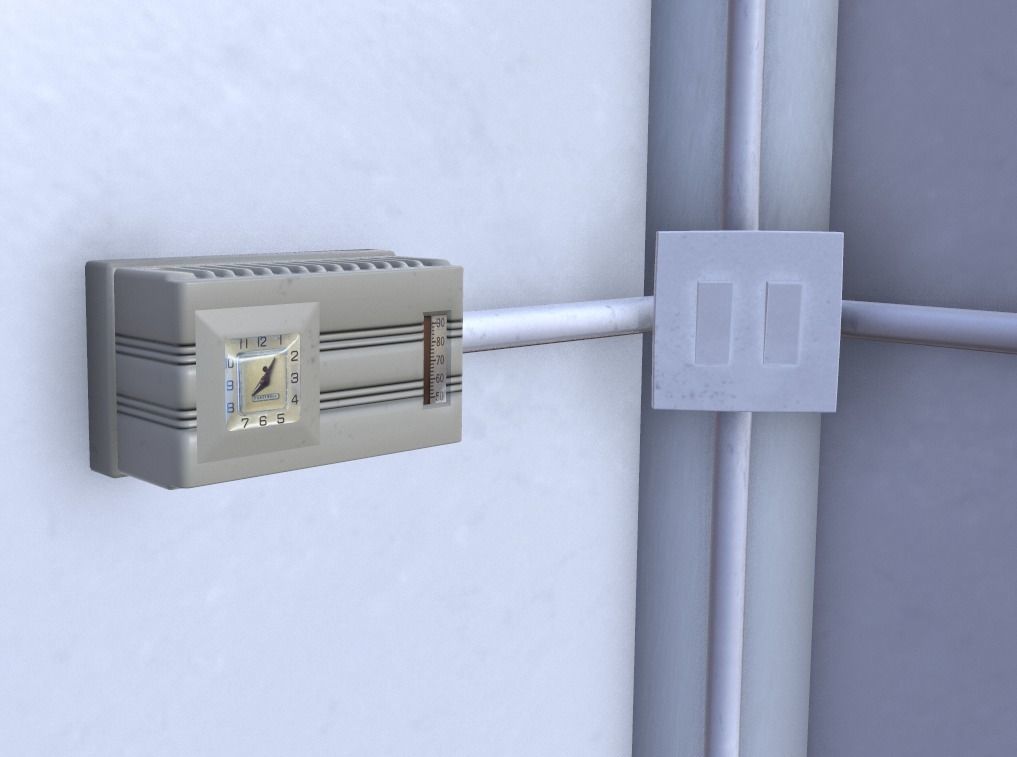 Mark 2 Metropolitan Police Box with Props Low-poly 3D model_19