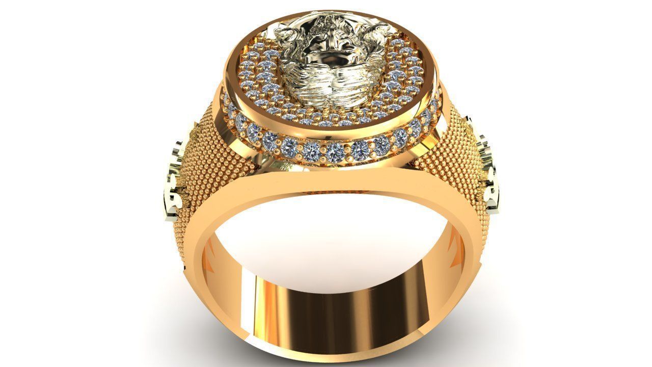 Anillo Jesus Jesus christ ring 3D print model_4