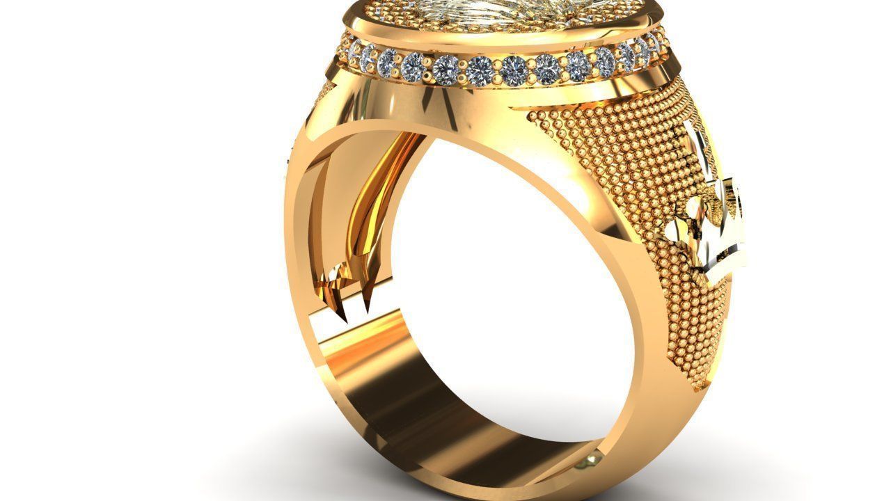 Anillo Jesus Jesus christ ring 3D print model_5