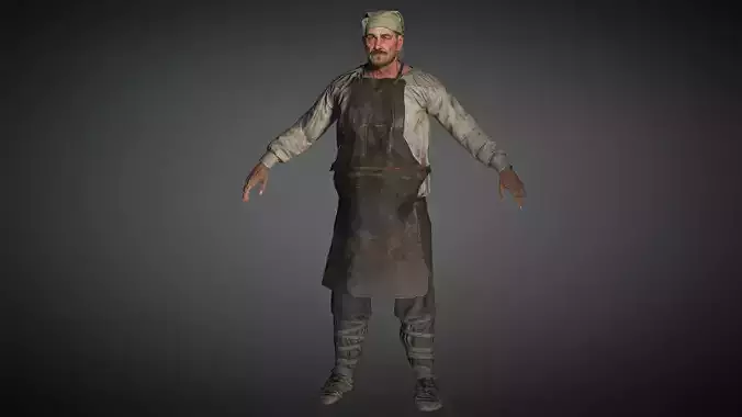 AAA Medieval Male Character 01