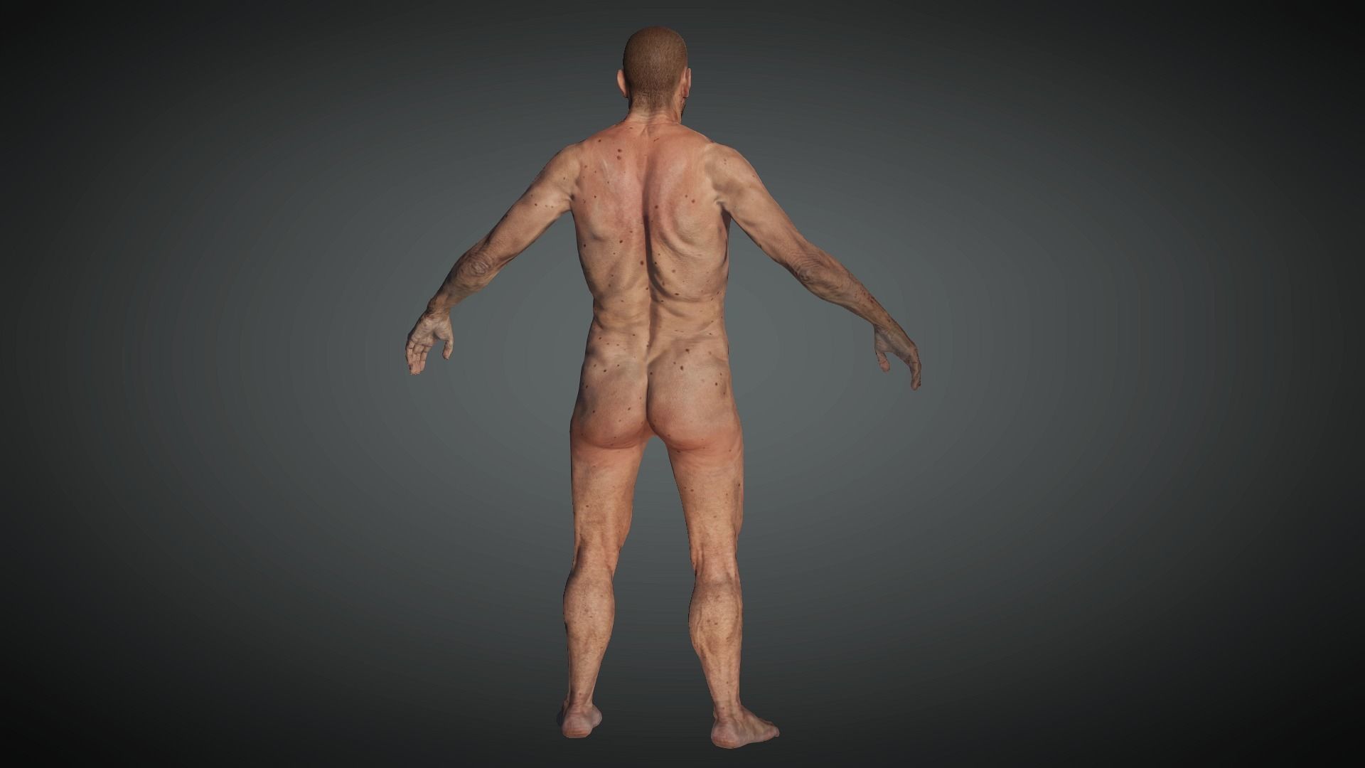 AAA Medieval Male Character 01 Low-poly 3D model_12