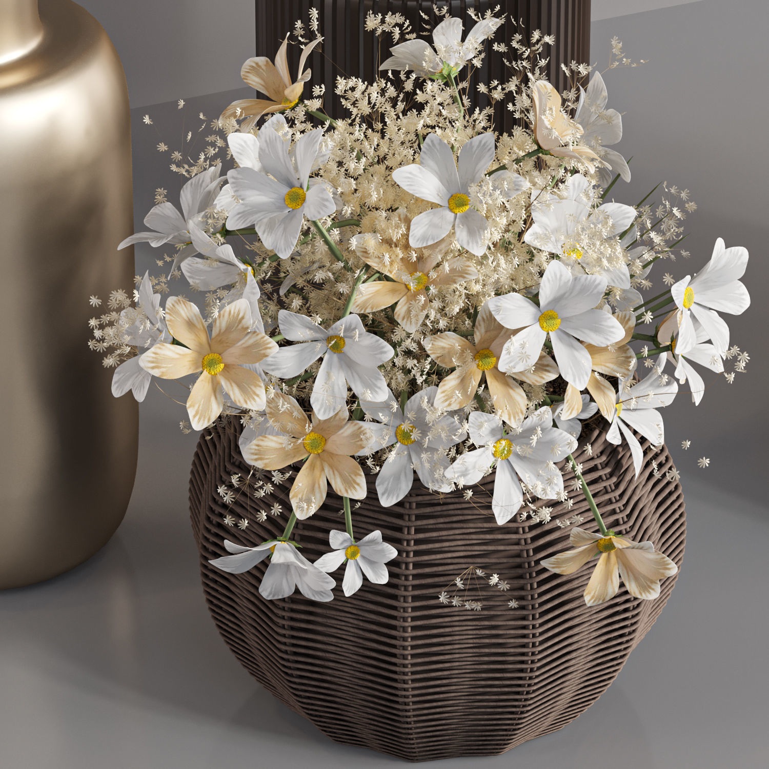 bouquet 02 pampass 3D model_1