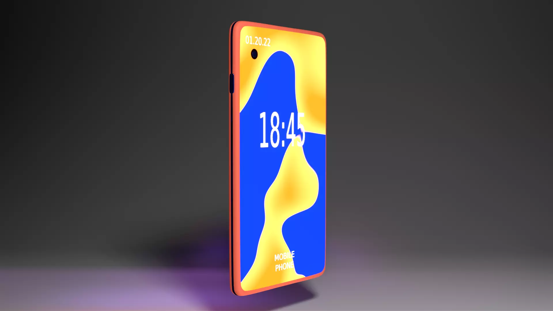 Mobile Phone 2020 free 3D Modell Free low-poly 3D model