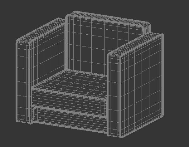 sofa chair Free 3D model_3