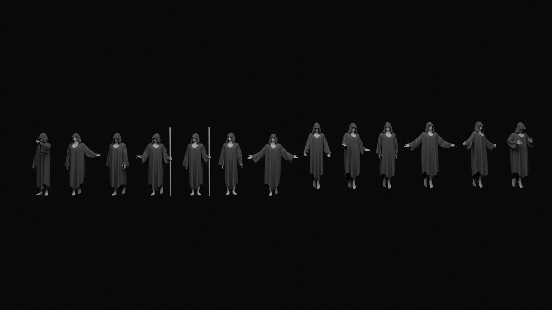 Character Pose Pack Volume 1 3D model_1