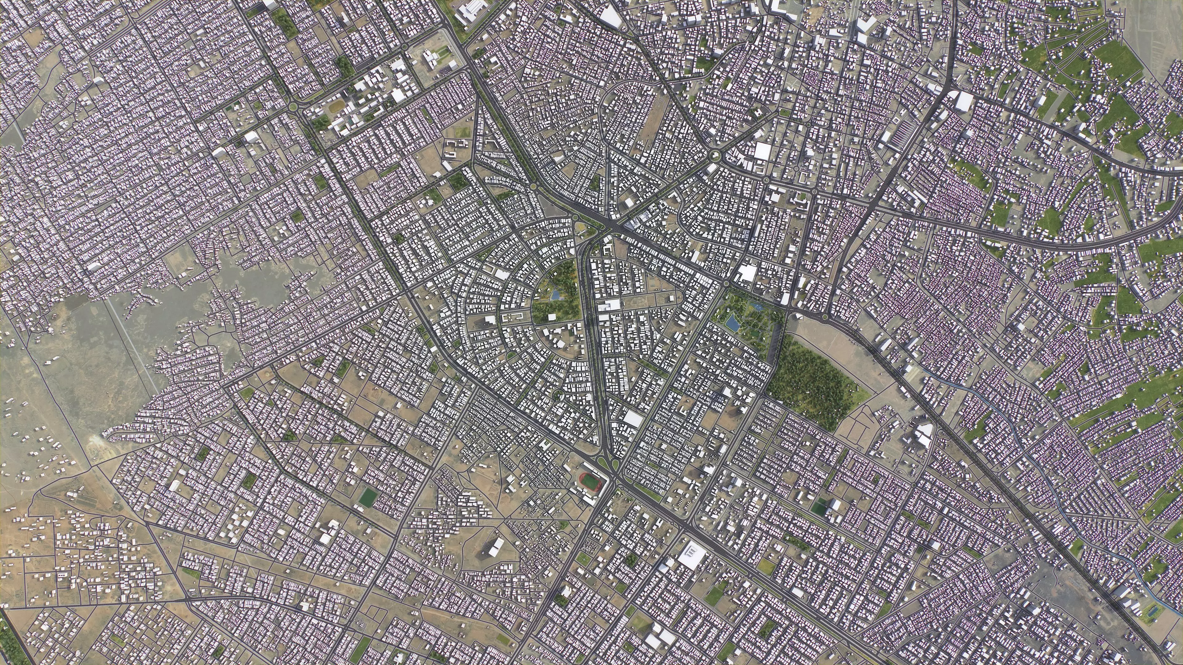 Karbala - 3D City Model Low-poly 3D model_8