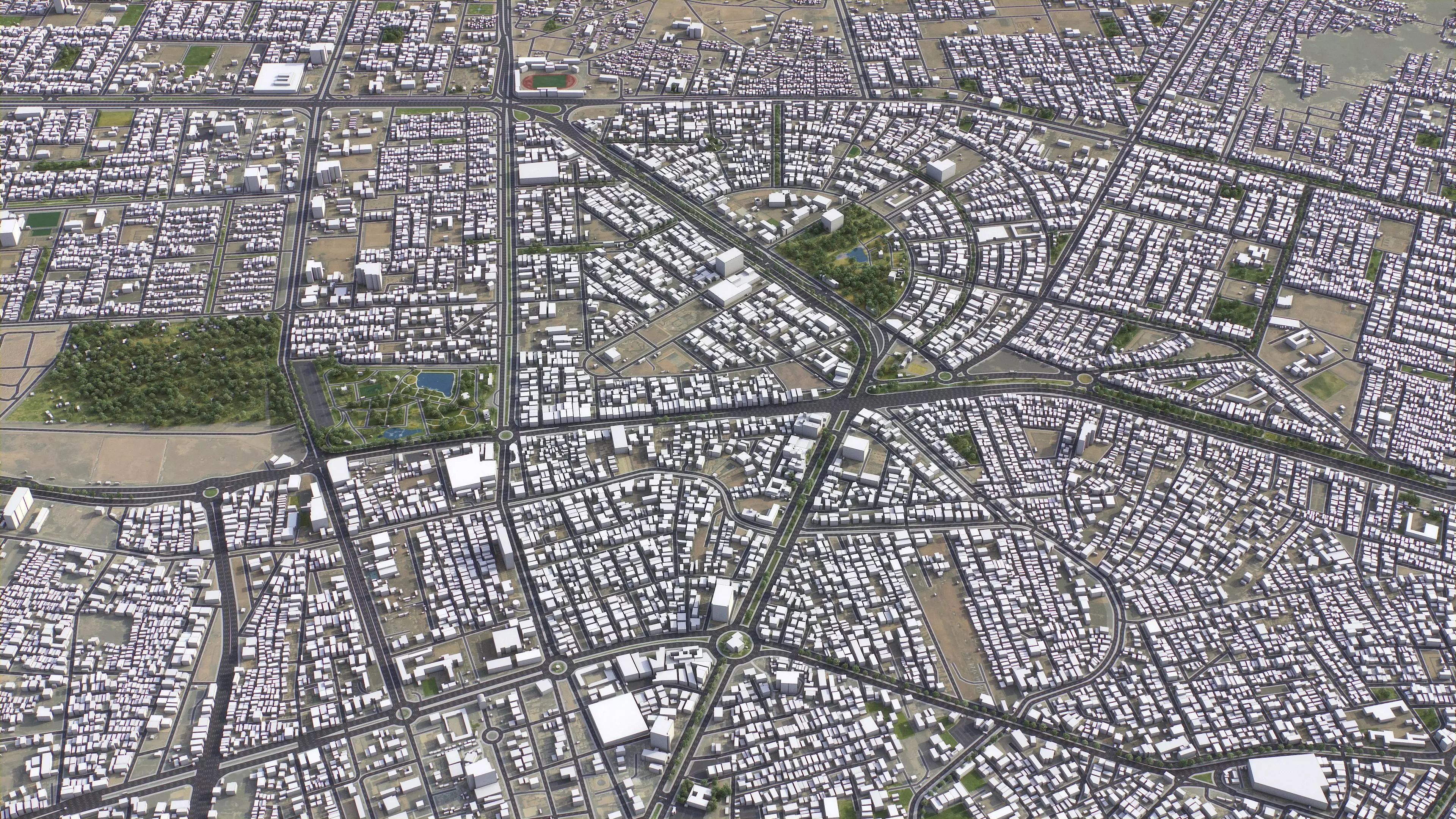 Karbala - 3D City Model Low-poly 3D model_4