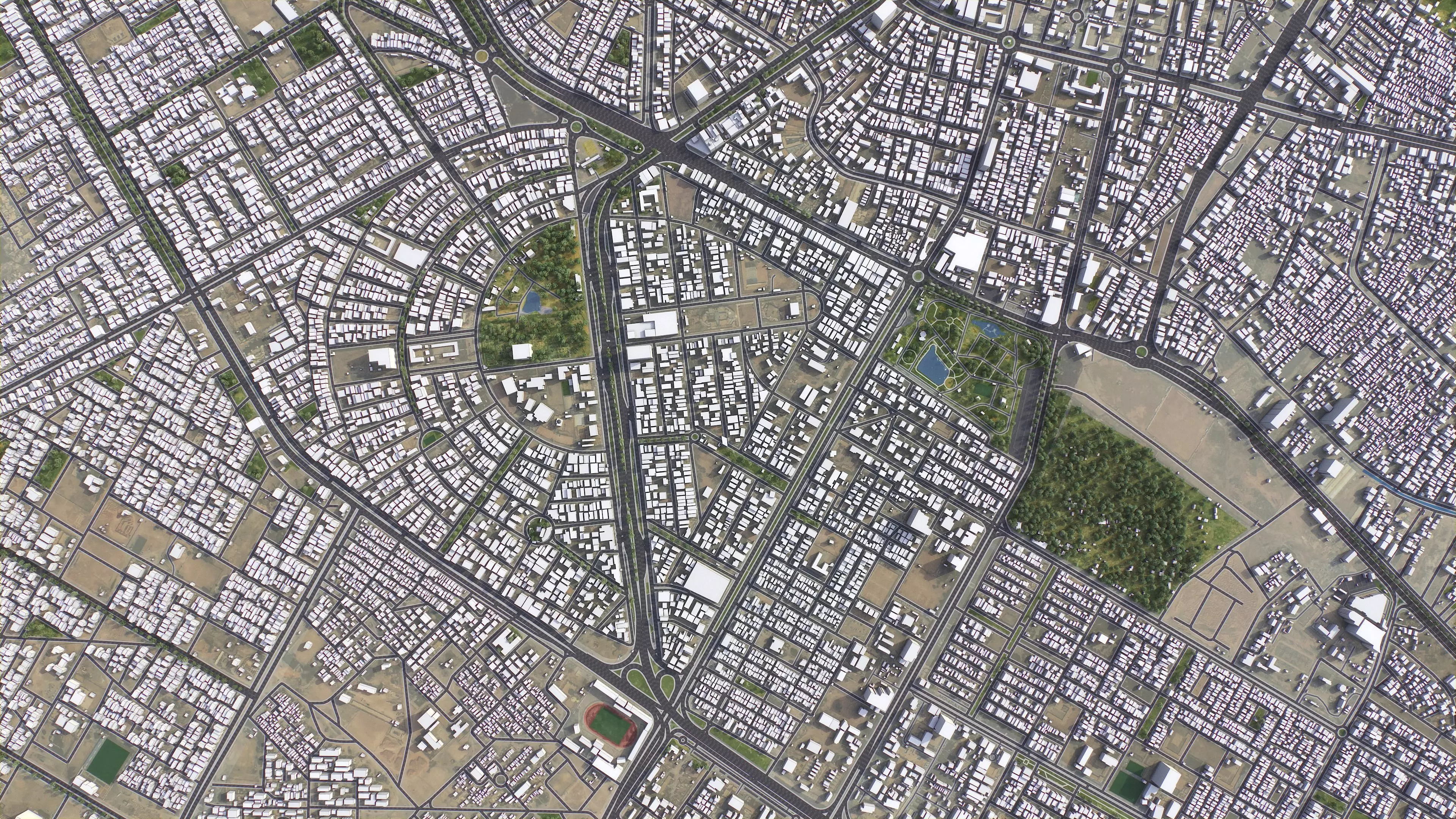 Karbala - 3D City Model Low-poly 3D model_7