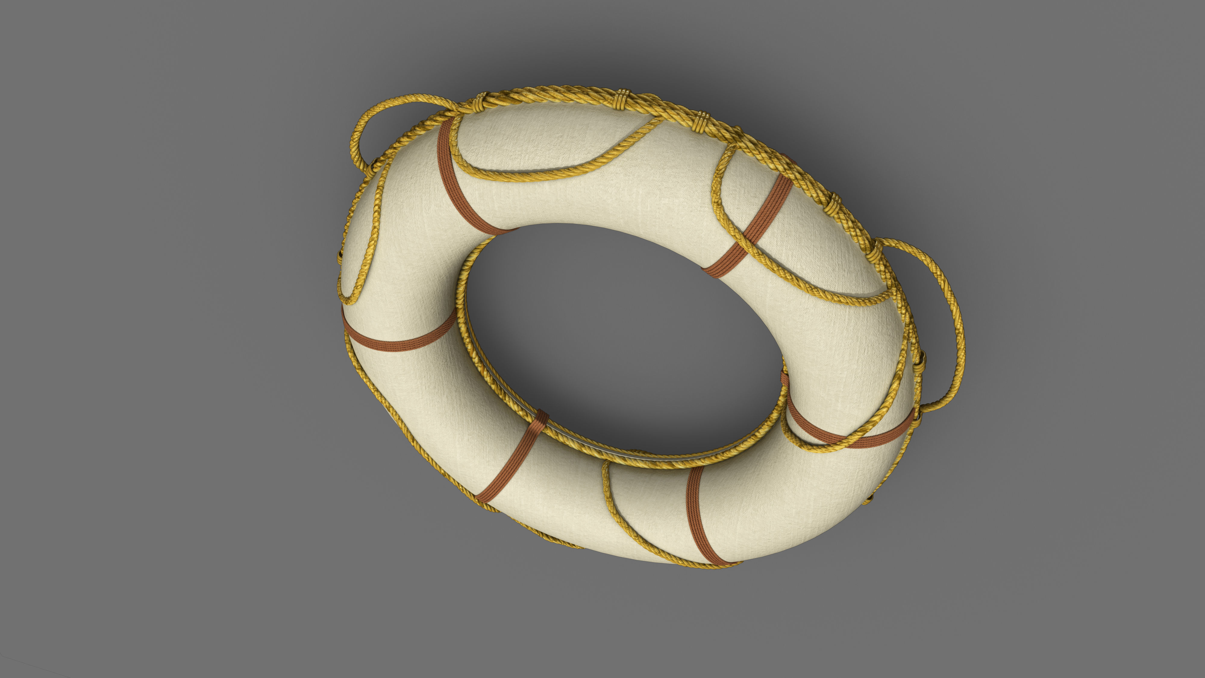 Life Buoy Ring 3D model_2
