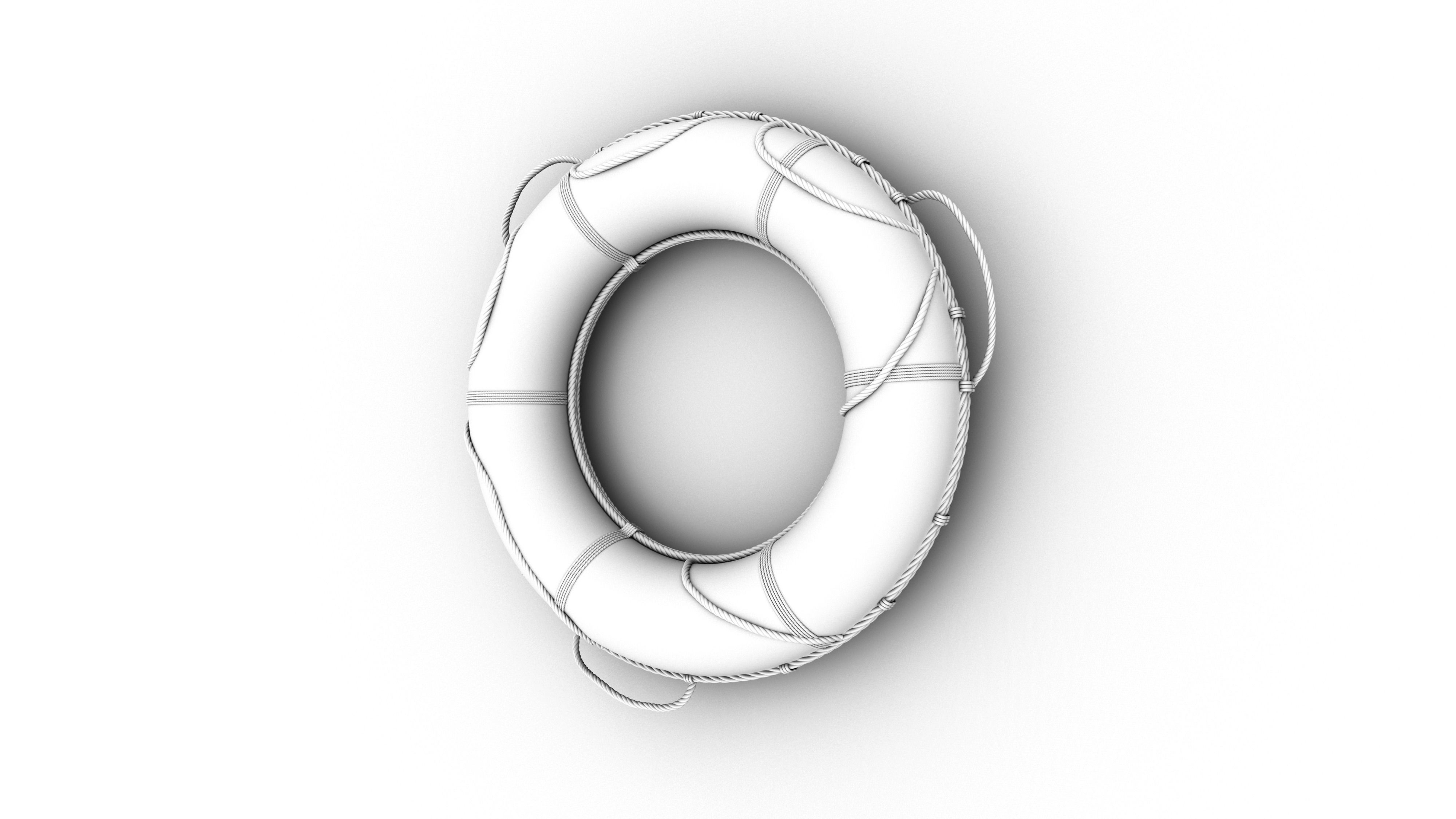 Life Buoy Ring 3D model_3