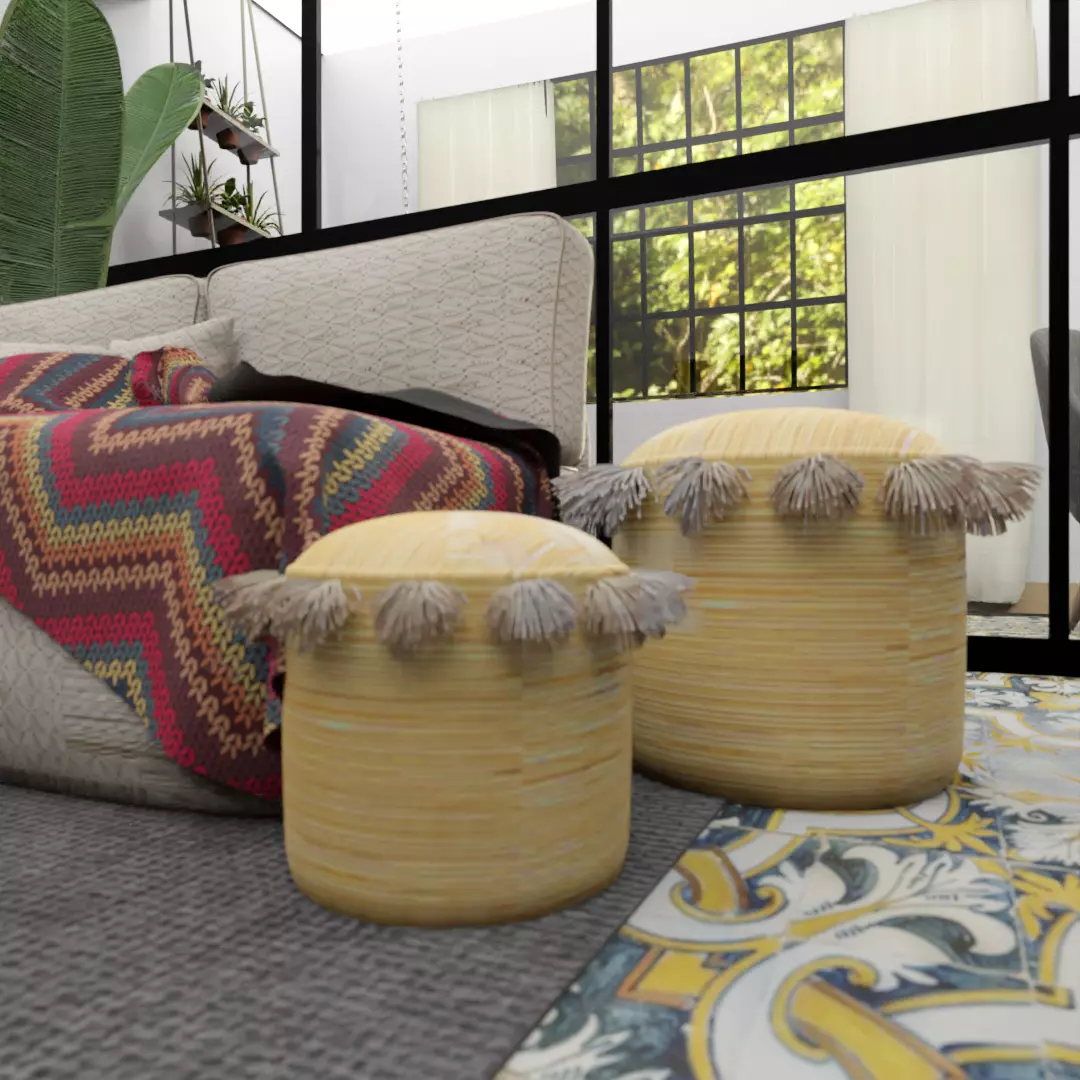 Basket Boho Free 3D model