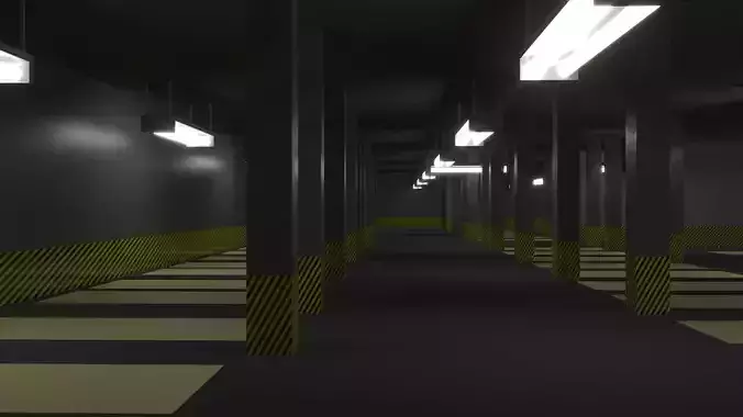 Underground Parking 3d Model