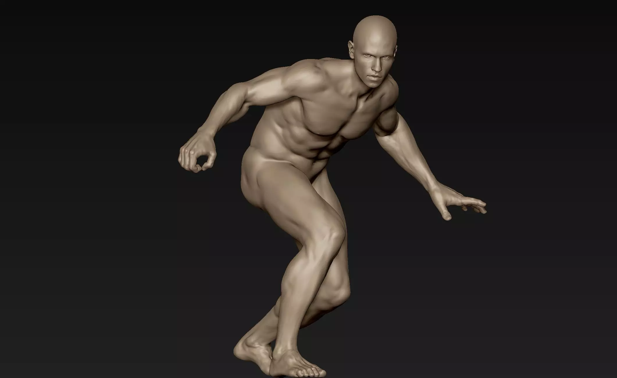 Male Full Body Sculpt Pose 13 3D model