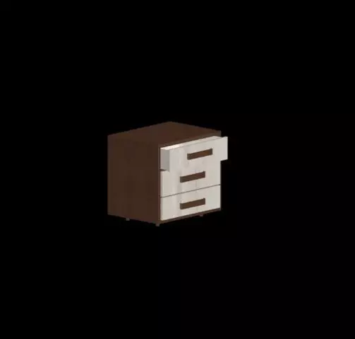 commodino nightstand with three drawers Free 3D model