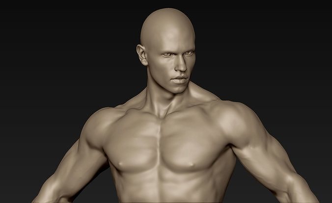 Male Full Body Sculpt Pose 14 3D model