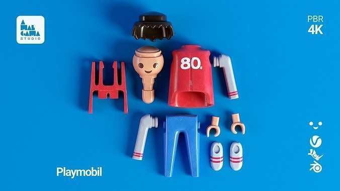 Playmobil Toy Figure 3D model