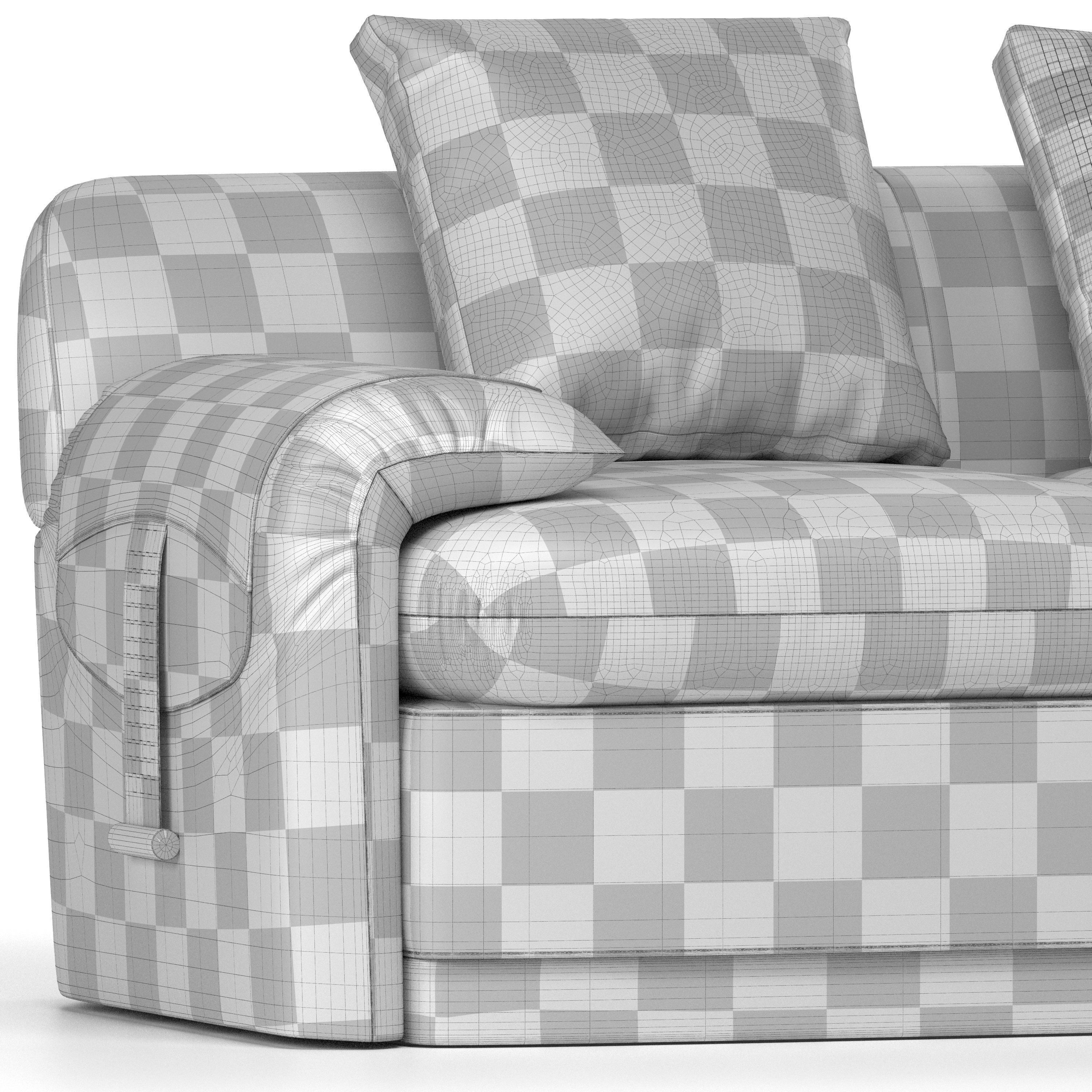 Eclipse Sofa By Turri 3D model_5