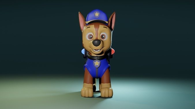 Chase paw patrol for minecraft 3D model