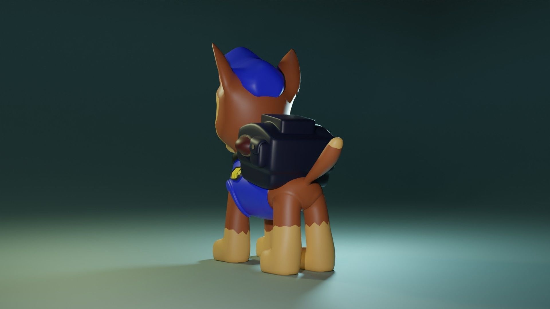 Chase paw patrol for minecraft 3D model_3