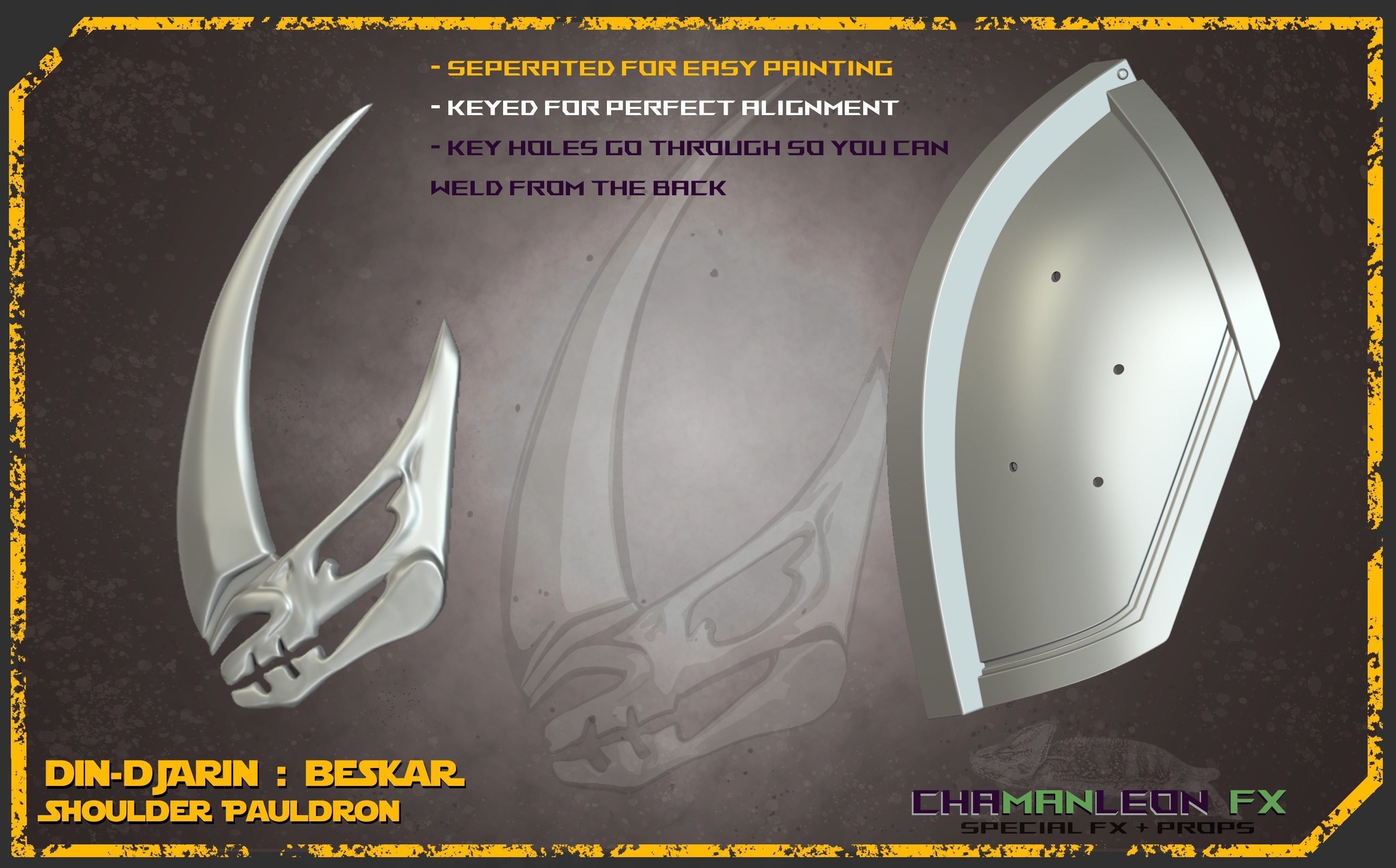 Din Djarin Mandalorian Beskar Armor Bundle Cosplay 3D print model_24