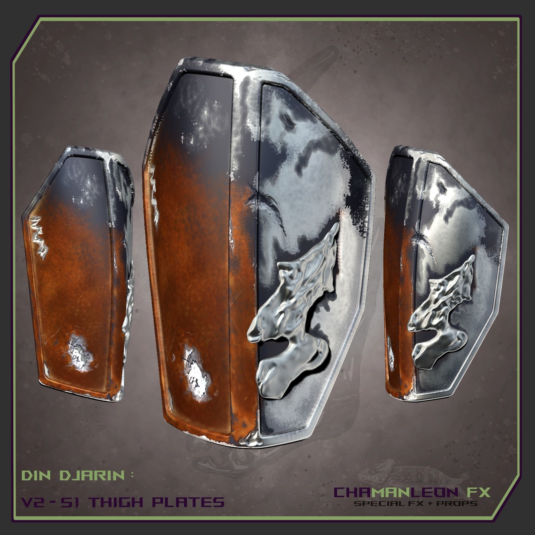Din Djarin Mandalorian Beskar Armor Bundle Cosplay 3D print model_9