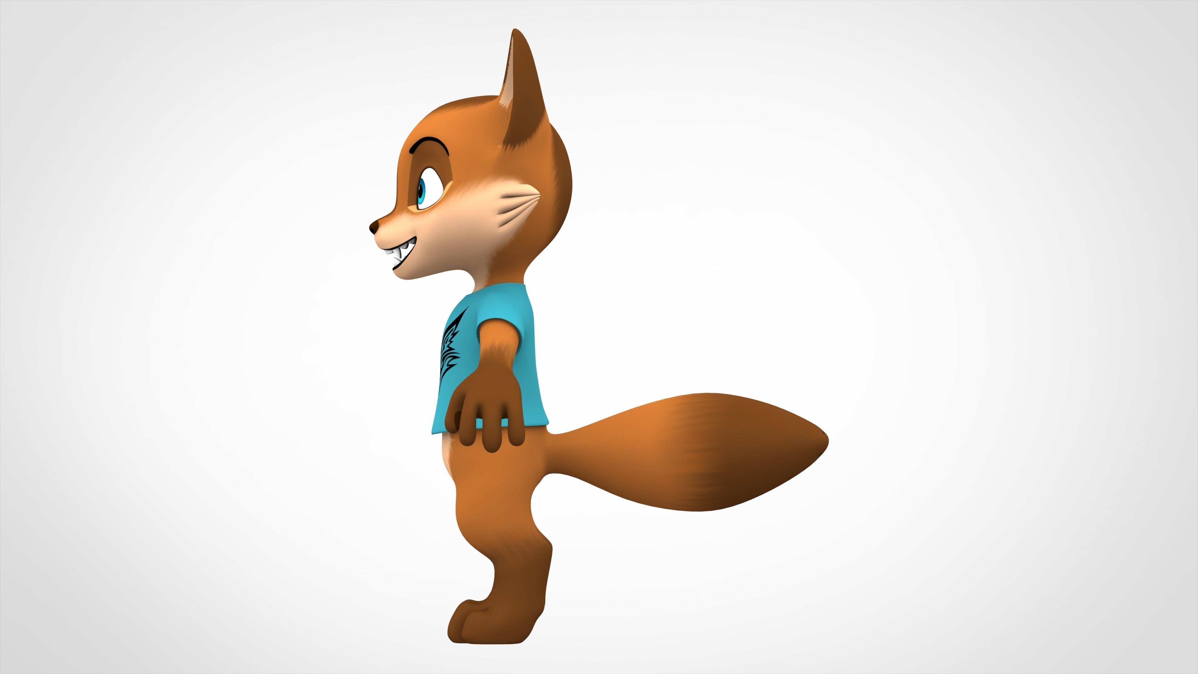Little Fox 3D model_2