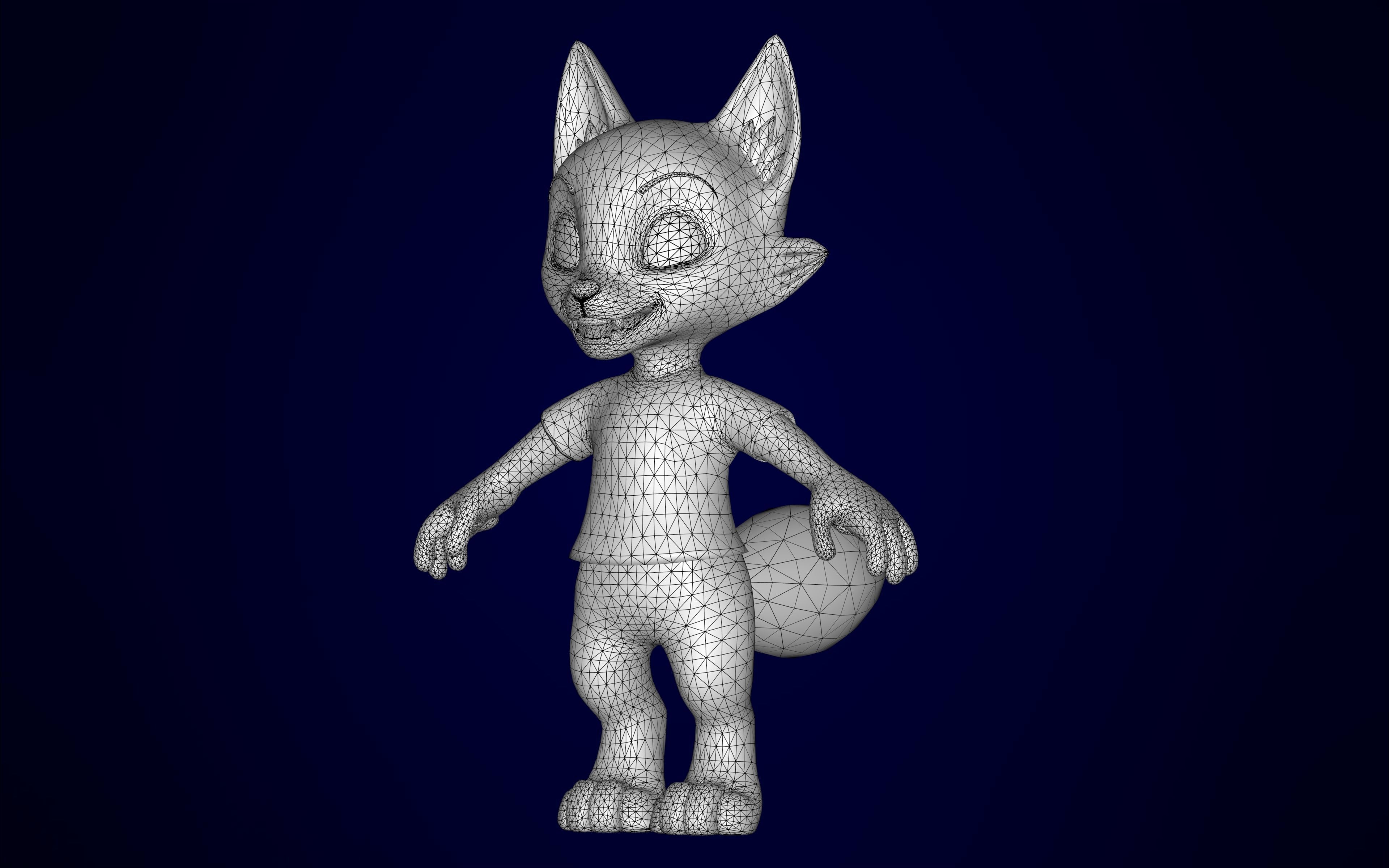 Little Fox 3D model_8