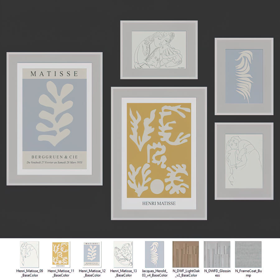 Gallery Wall 127 3D model_5