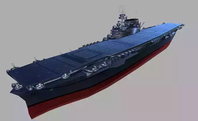 USS CV 6 1942 Aircraft Carrier