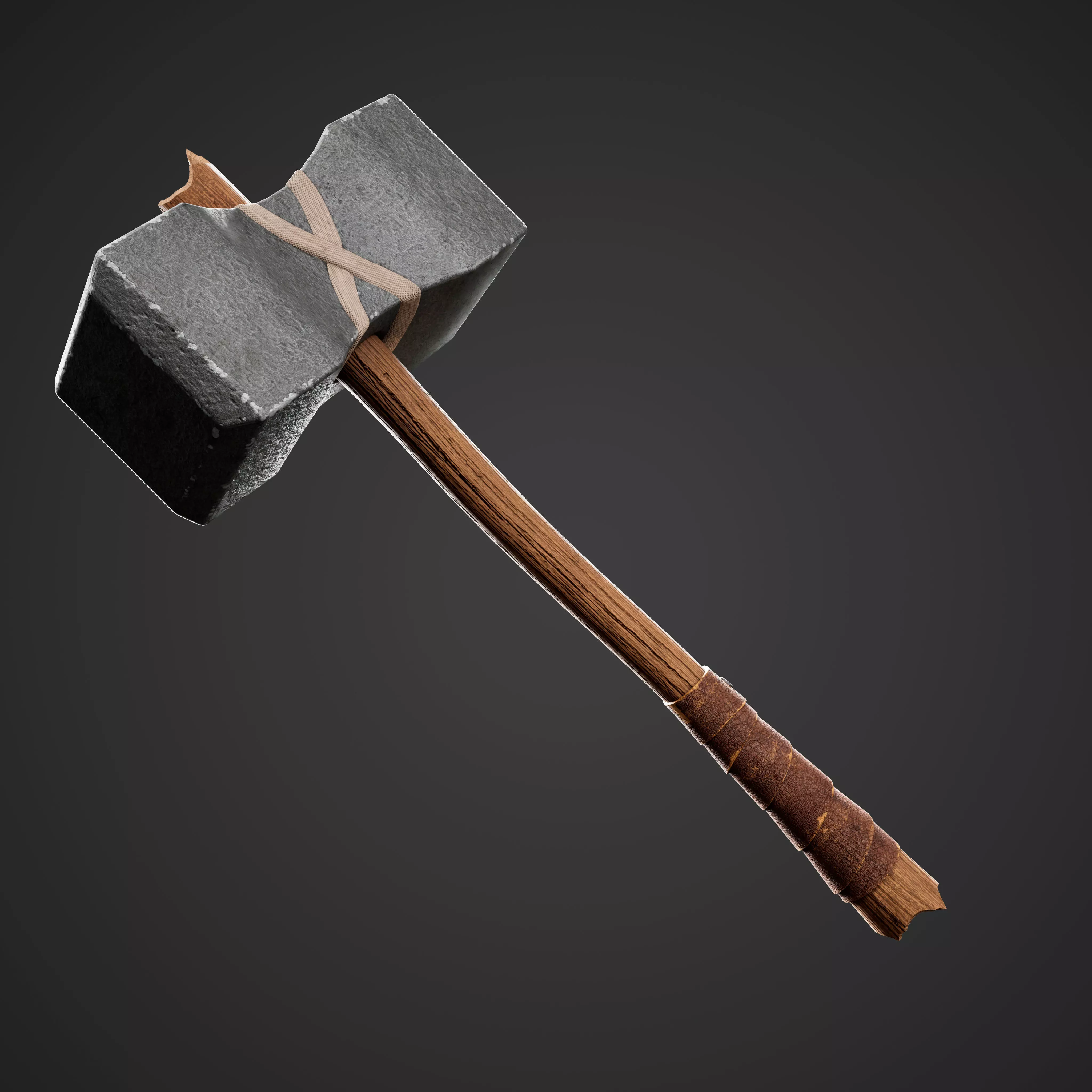 Fantasy Hammer Free low-poly 3D model
