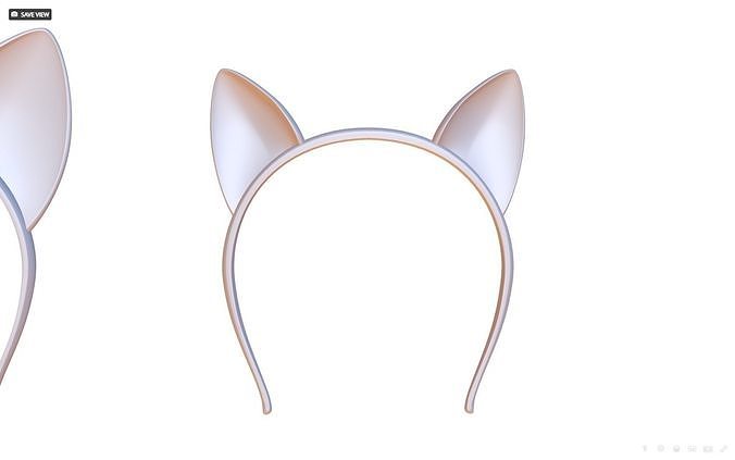 Headband Cat Ear 3D print model
