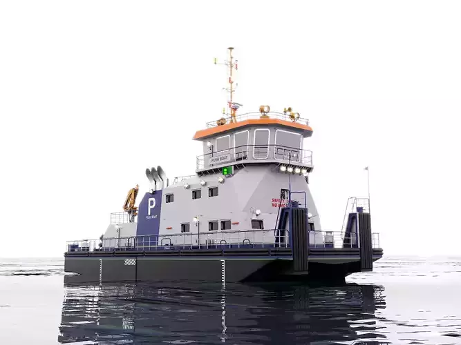 Push Boat 28m 3D model