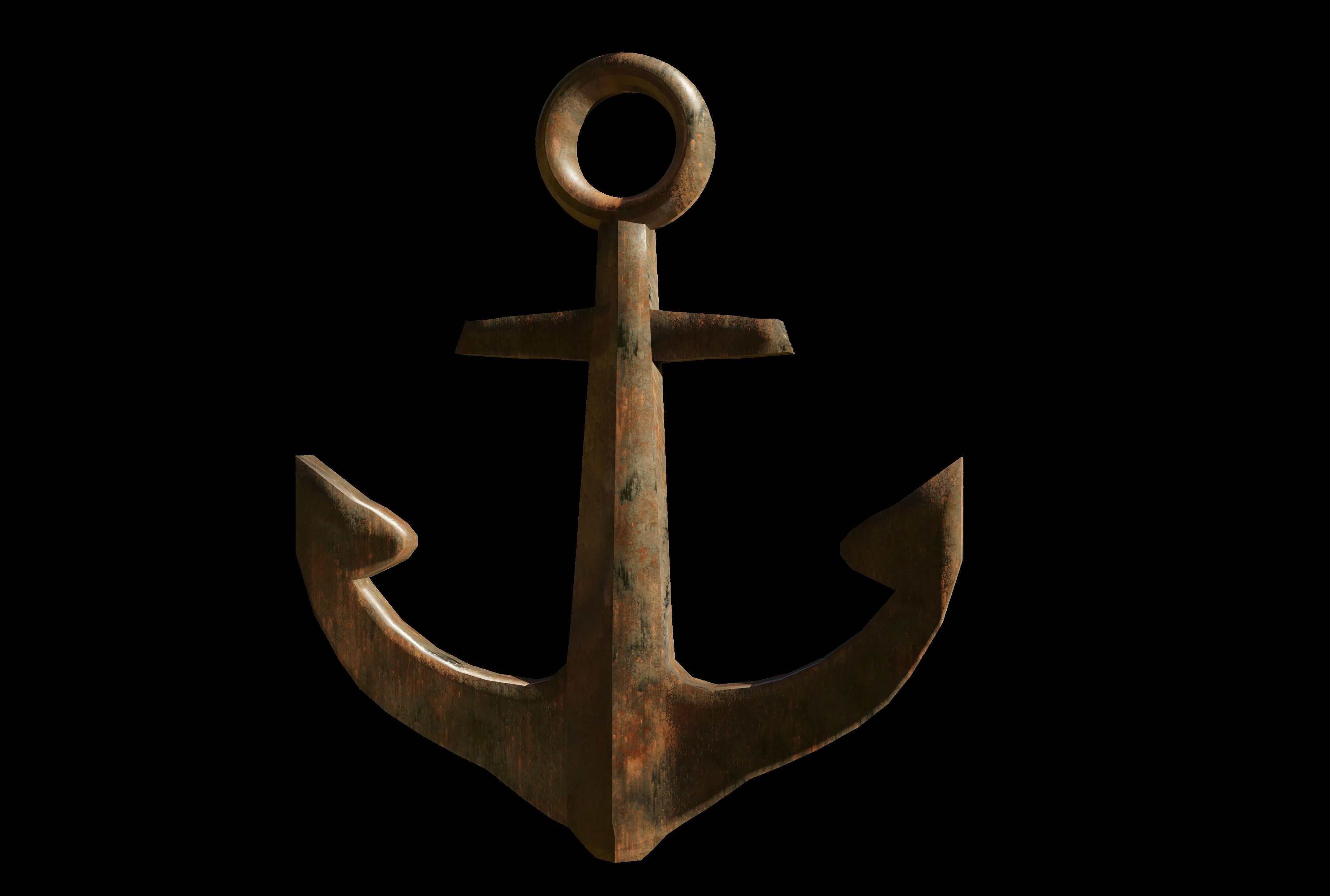 Anchor realistic 3d model Low-poly 3D model_1