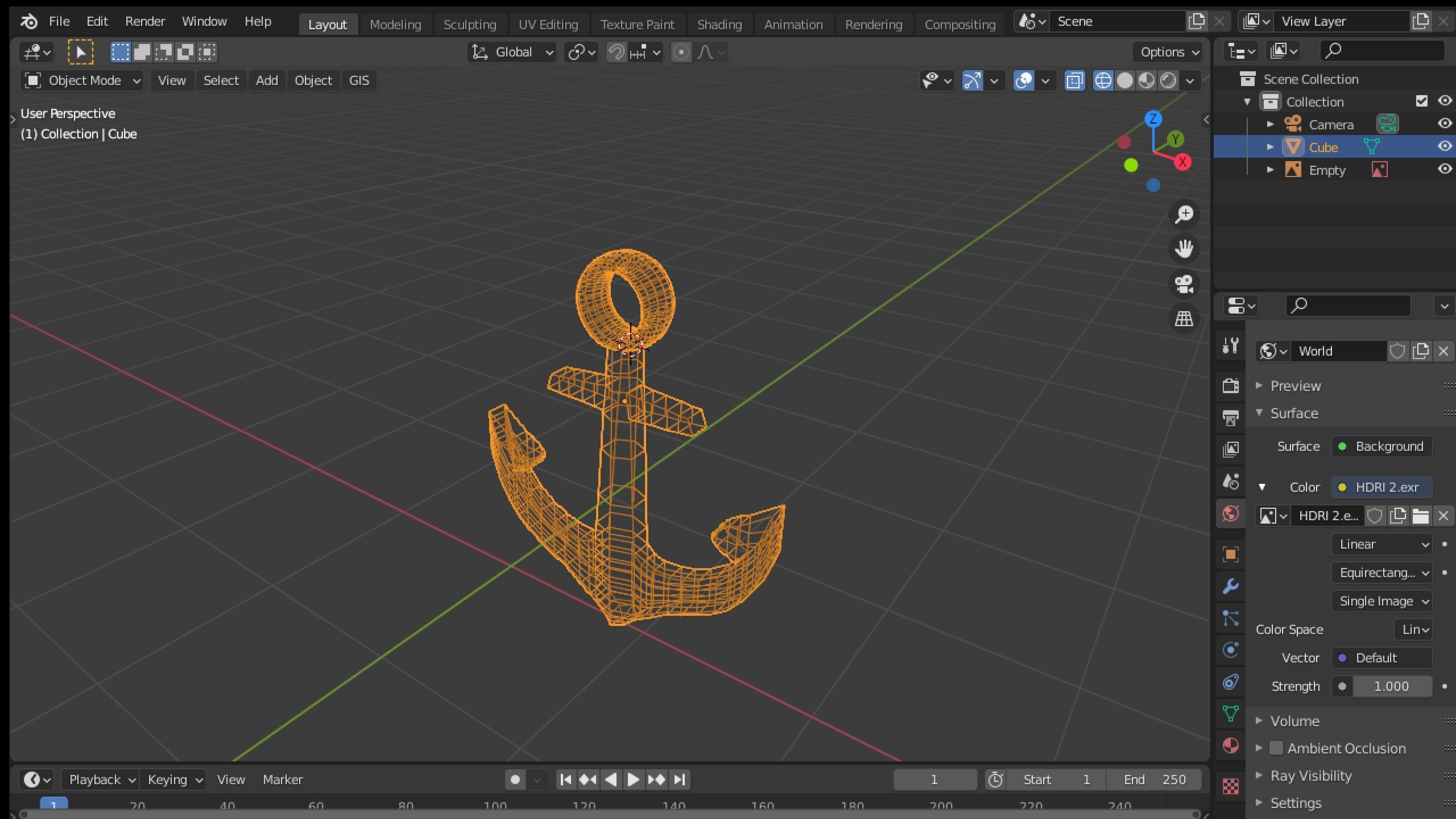 Anchor realistic 3d model Low-poly 3D model_3