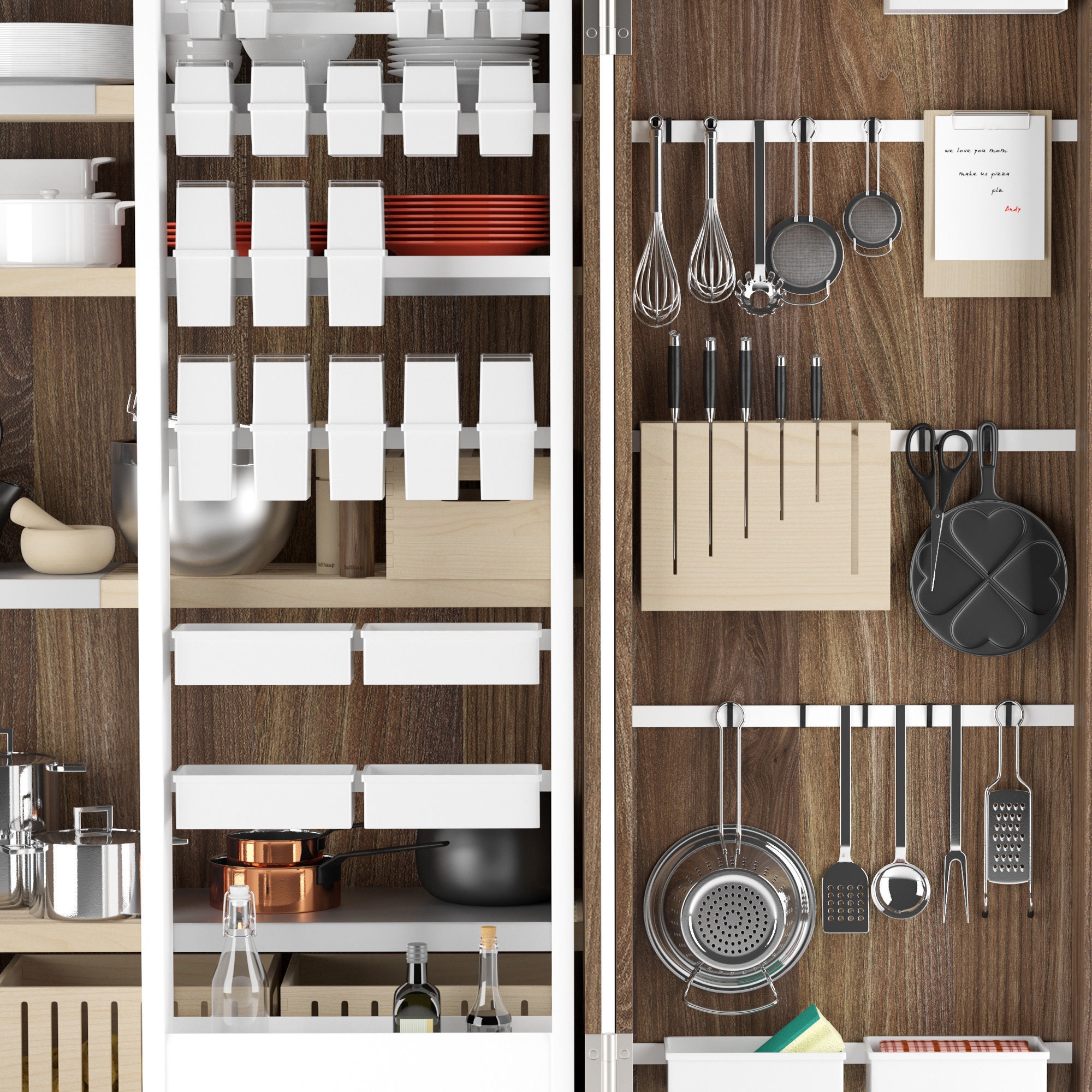 Bulthaup B2 - Kitchen Tools Cabinet 3D model_4