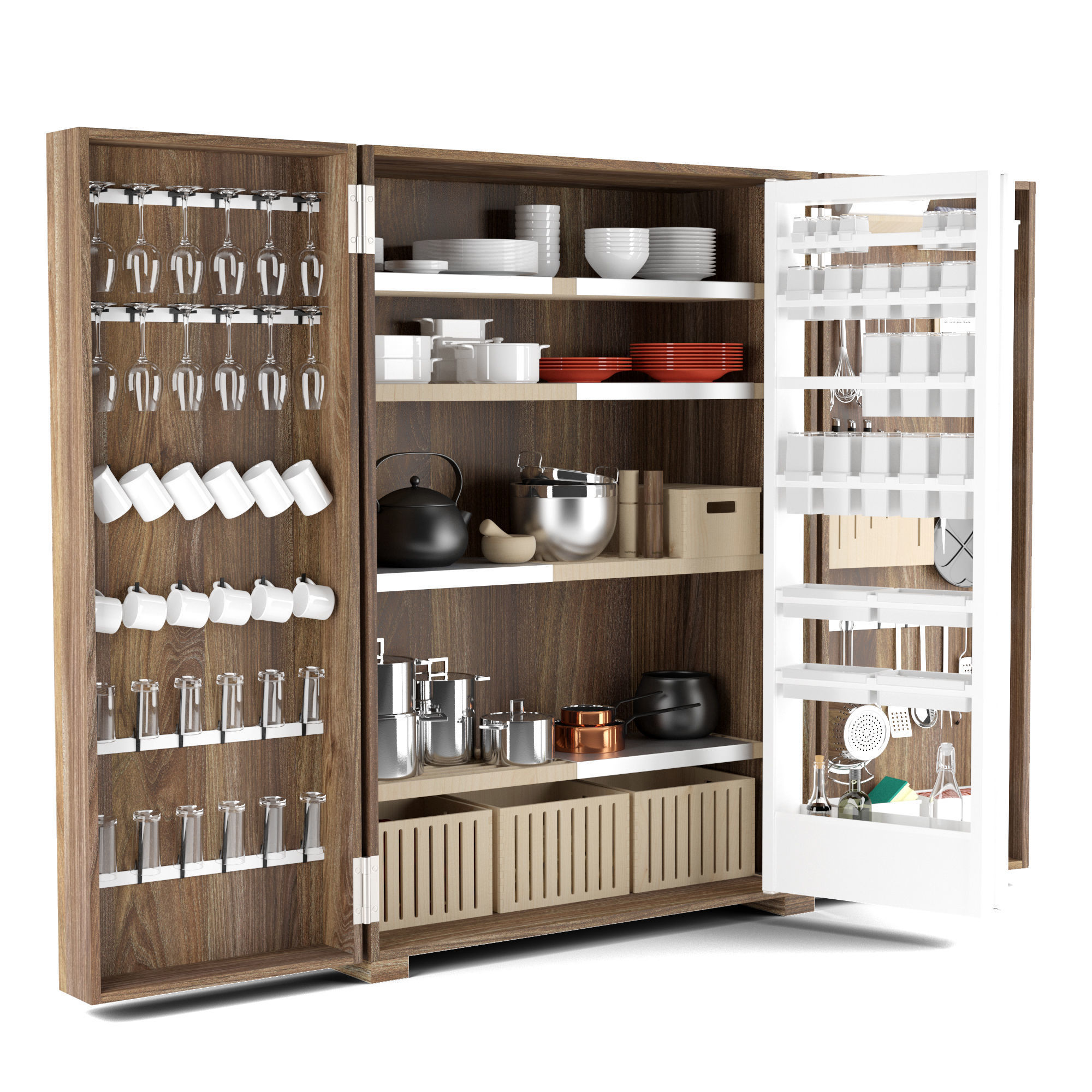 Bulthaup B2 - Kitchen Tools Cabinet 3D model_2