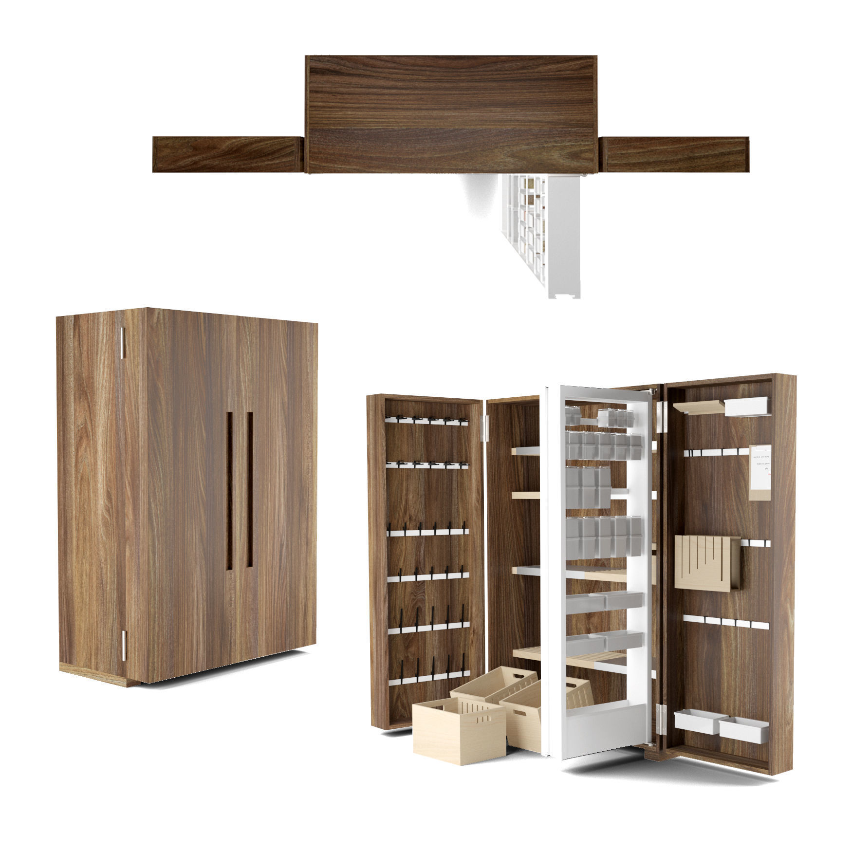 Bulthaup B2 - Kitchen Tools Cabinet 3D model_5