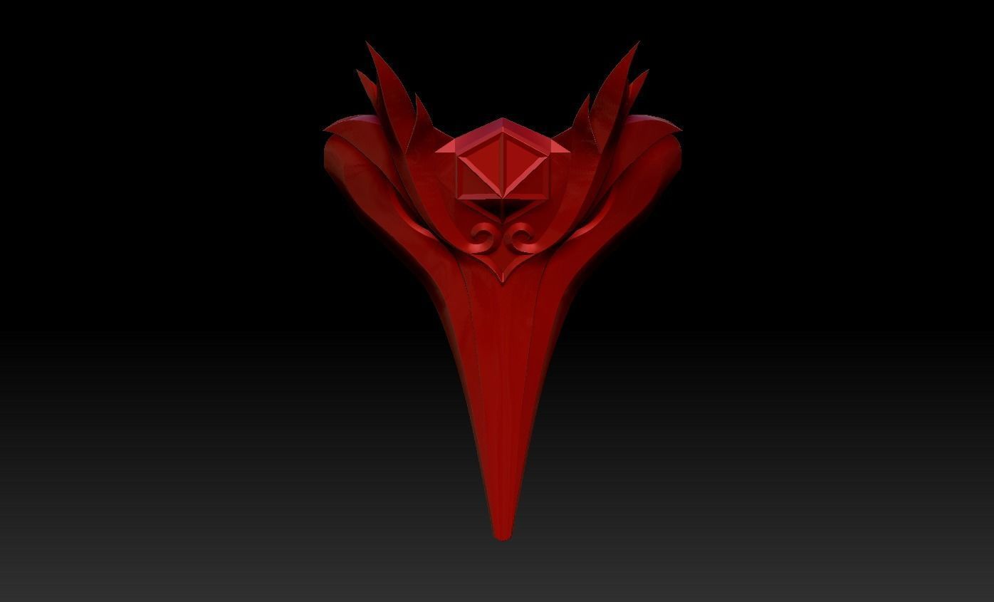 Sara Kujou bird-face tengu mask  3D print model_3