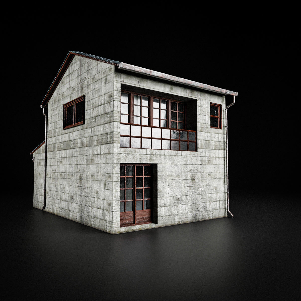 JAPANESE BUILDING 002 Low-poly 3D model_3