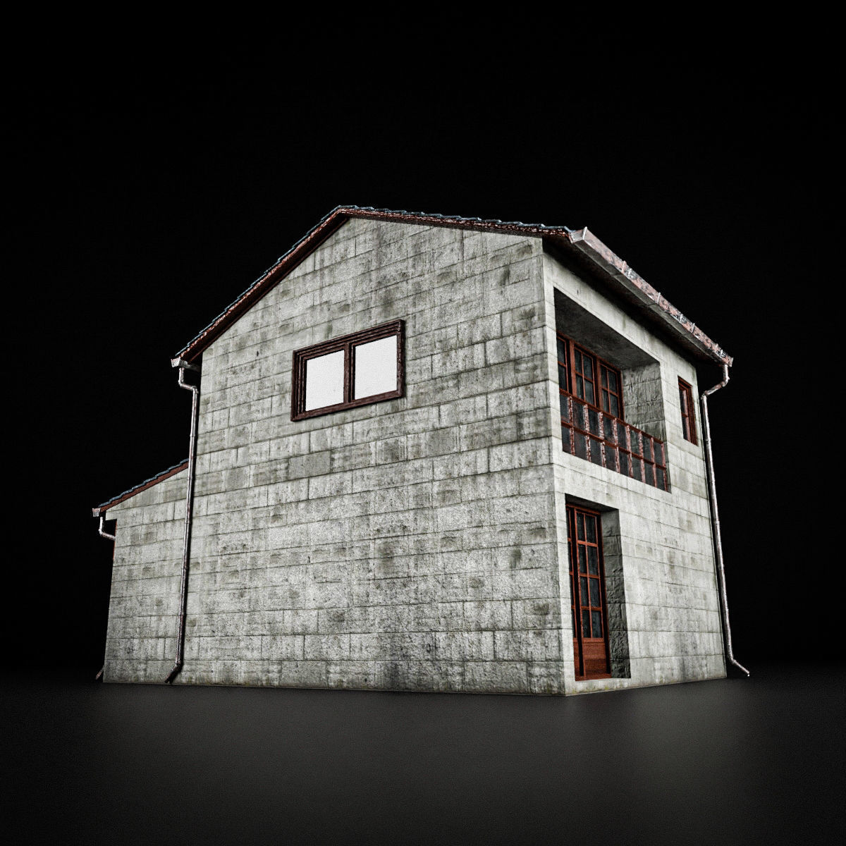 JAPANESE BUILDING 002 Low-poly 3D model_10