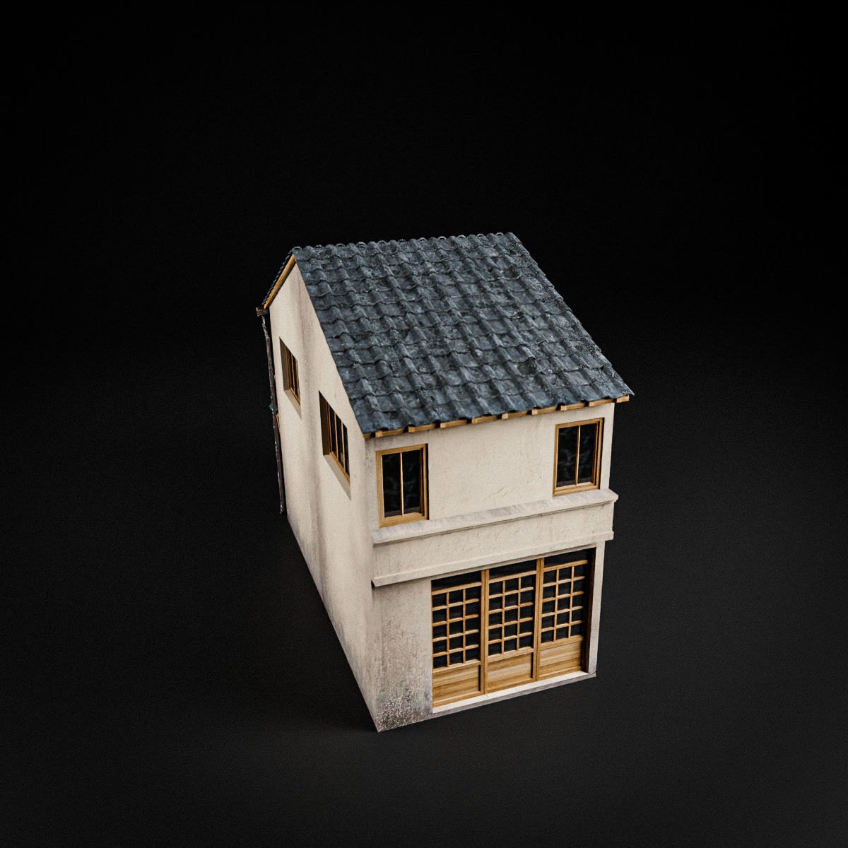 JAPANESE BUILDING 003 Low-poly 3D model_8