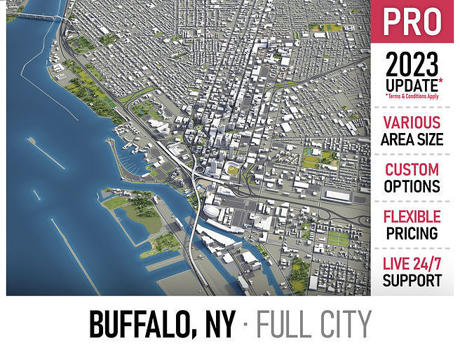 Buffalo Low-poly 3D model